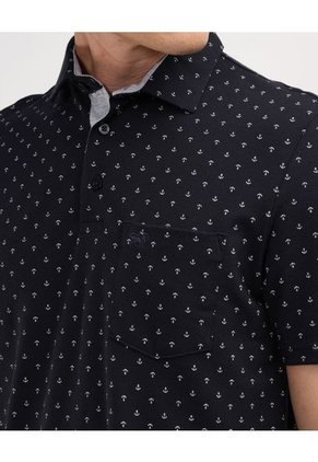 Polo Para Hombre Cuello Maquina Con Bolsillo Color Azul Marca Patprimo #44112591