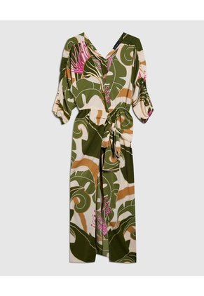 Vestido Para Mujer Manga Corta Color Verde  Marca Patprimo #30170957