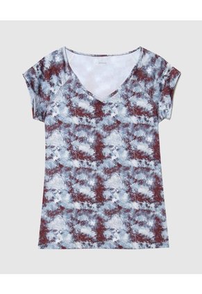 Camiseta Para Mujer Manga Corta Color Azul  Marca Patprimo #30092645