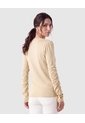 Saco Tejido Mangas Fruncidas Para Mujer  Dorado Patprimo de Patprimo