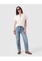 Blusa Cuello Mao A Rayas Para Mujer  Blanco Patprimo de Patprimo