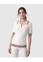Polo Tejido Punto Para Mujer  Crudo Patprimo de Patprimo