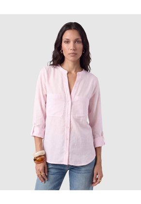 Blusa Manga Ajustable Para Mujer Rosa Patprimo