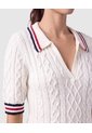 Polo Tejido Punto Para Mujer  Crudo Patprimo de Patprimo