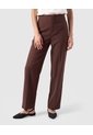 Pantalón Recto Tiro Alto Para Mujer  Café Patprimo de Patprimo
