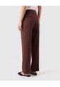 Pantalón Recto Tiro Alto Para Mujer  Café Patprimo de Patprimo