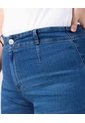 Jean Culotte Tiro Alto Para Mujer Curvy  Azul Patprimo de Patprimo