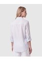 Camisa A Rayas Con Bolsillo Para Mujer  Azul Patprimo de Patprimo