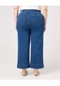 Jean Culotte Tiro Alto Para Mujer Curvy  Azul Patprimo de Patprimo