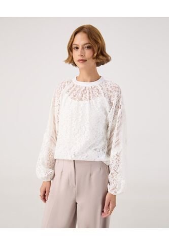 Blusa Para Mujer Manga Larga Color Blanco Marca Patprimo #30123619 Patprimo