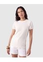 Camiseta Manga Abullonada Para Mujer  Crema Patprimo de Patprimo