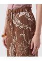 Pantalón Estampado Bota Ancha Para Mujer  Café Patprimo de Patprimo
