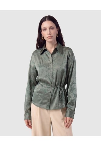 Camisa Amarre En Cintura Para Mujer  Verde Patprimo Patprimo