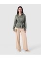 Camisa Amarre En Cintura Para Mujer  Verde Patprimo de Patprimo