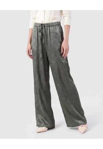 Pantalón Estampado Fluido Para Mujer  Verde Patprimo Patprimo