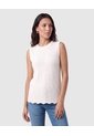 Camiseta Sisa Tejida Texturizada Para Mujer  Blanco Patprimo de Patprimo