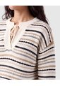 Saco Tejido Cuello Lazo Para Mujer  Crema Patprimo de Patprimo