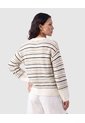 Saco Tejido Cuello Lazo Para Mujer  Crema Patprimo de Patprimo