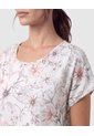 Blusa Manga Corta Caída Para Mujer  Blanco Patprimo de Patprimo