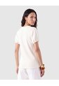 Camiseta Manga Abullonada Para Mujer  Crema Patprimo de Patprimo