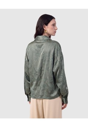 Camisa Amarre En Cintura Para Mujer  Verde Patprimo