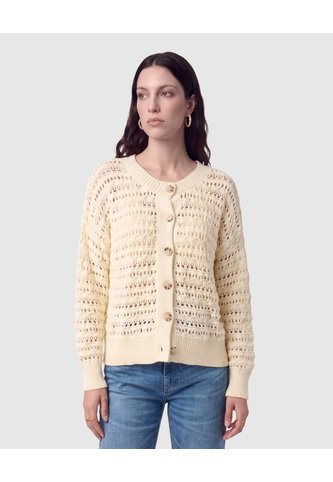 Saco Calado Con Botones Para Mujer  Crema Patprimo Patprimo