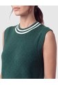 Chaleco Tejido De Punto Para Mujer  Verde Patprimo de Patprimo