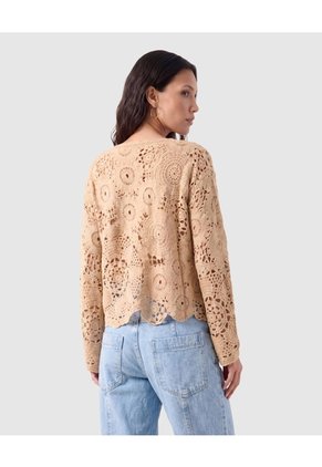 Saco Tejido Para Mujer Café Patprimo
