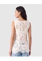 Camiseta Sisa Tejida Texturizada Para Mujer  Crema Patprimo de Patprimo