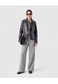 Pantalón Bota Ancha Tiro Alto Para Mujer  Gris Patprimo de Patprimo
