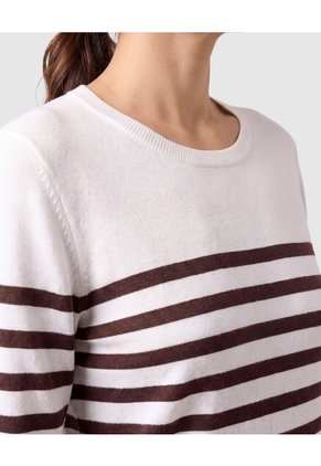 Saco Tejido Botones Puño Para Mujer Café Patprimo