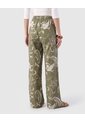 Pantalón Estampado Bota Ancha Para Mujer  Verde Patprimo de Patprimo