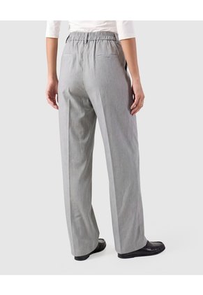 Pantalón Bota Ancha Tiro Alto Para Mujer Gris Patprimo