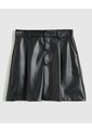 Bermuda En Cuerina Para Mujer  Negro Patprimo de Patprimo
