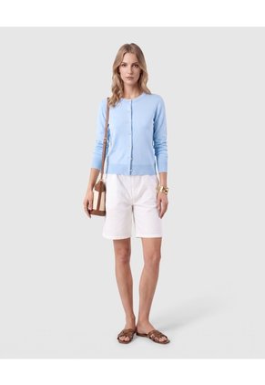 Saco Tejido Con Botones Para Mujer Azul Patprimo