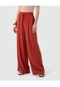 Pantalón Fluido Bota Ancha Para Mujer  Naranja Patprimo de Patprimo