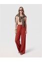 Pantalón Fluido Bota Ancha Para Mujer  Naranja Patprimo de Patprimo