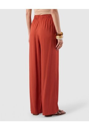 Pantalón Fluido Bota Ancha Para Mujer  Naranja Patprimo