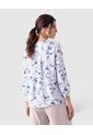 Blusa Escote V Manga 3/4 Para Mujer  Azul Patprimo de Patprimo