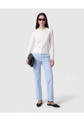 Saco Tejido Con Botones Para Mujer Blanco Patprimo