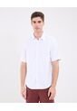 Camisa Oxford Unicolor  Para Hombre Blanco Patprimo de Patprimo