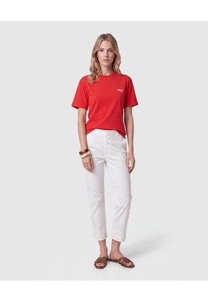 Pantalón Capri Ajustado Para Mujer Blanco Patprimo