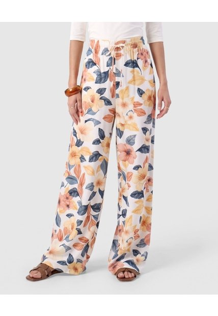 Pantalón Bota Ancha Con Cordón Para Mujer  Naranja Patprimo