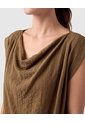 Blusa Cuello Drapeado Para Mujer  Café Patprimo de Patprimo