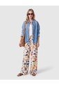 Pantalón Bota Ancha Con Cordón Para Mujer  Naranja Patprimo de Patprimo