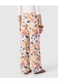 Pantalón Bota Ancha Con Cordón Para Mujer  Naranja Patprimo de Patprimo