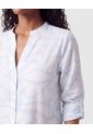Blusa Manga Ajustable Para Mujer  Azul Patprimo de Patprimo