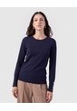 Saco Tejido Puños Con Botones Para Mujer  Azul Patprimo de Patprimo