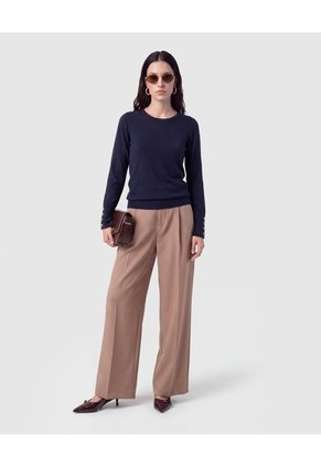 Saco Tejido Puños Con Botones Para Mujer Azul Patprimo