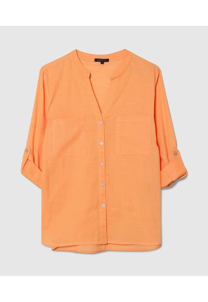 Blusa Para Mujer Manga Larga Color Naranja Marca Patprimo #30123160